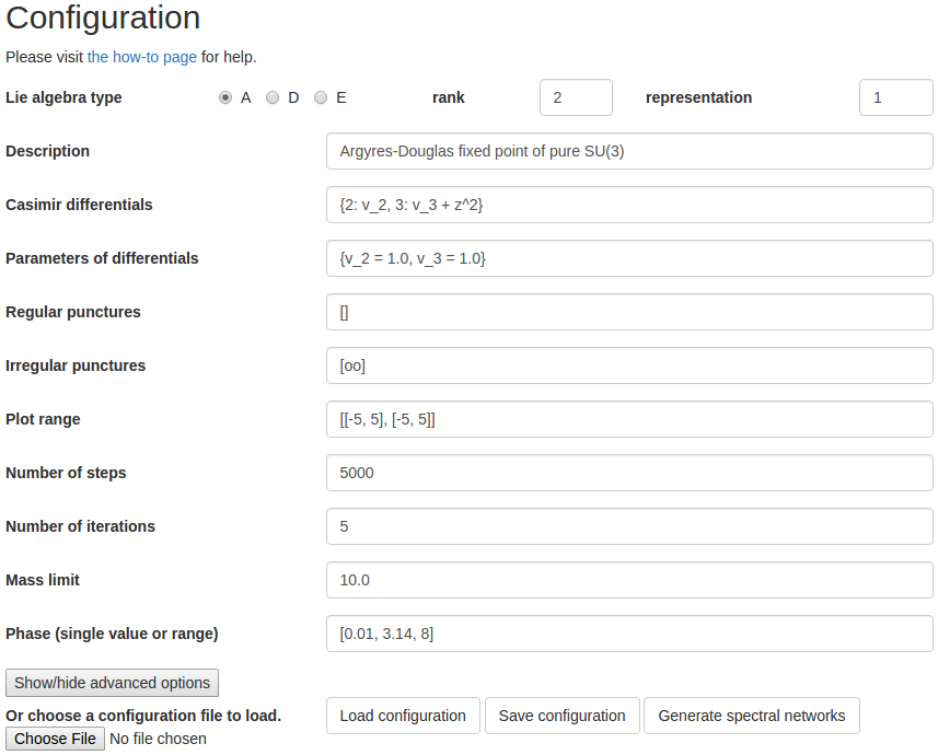 loom config page